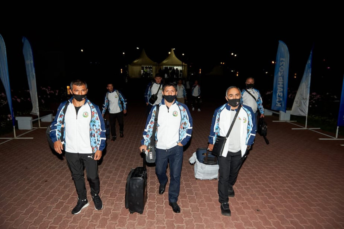 First group of delegation, which will represent Azerbaijan in I CIS Games, arrived in Kazan-PHOTOLENT 