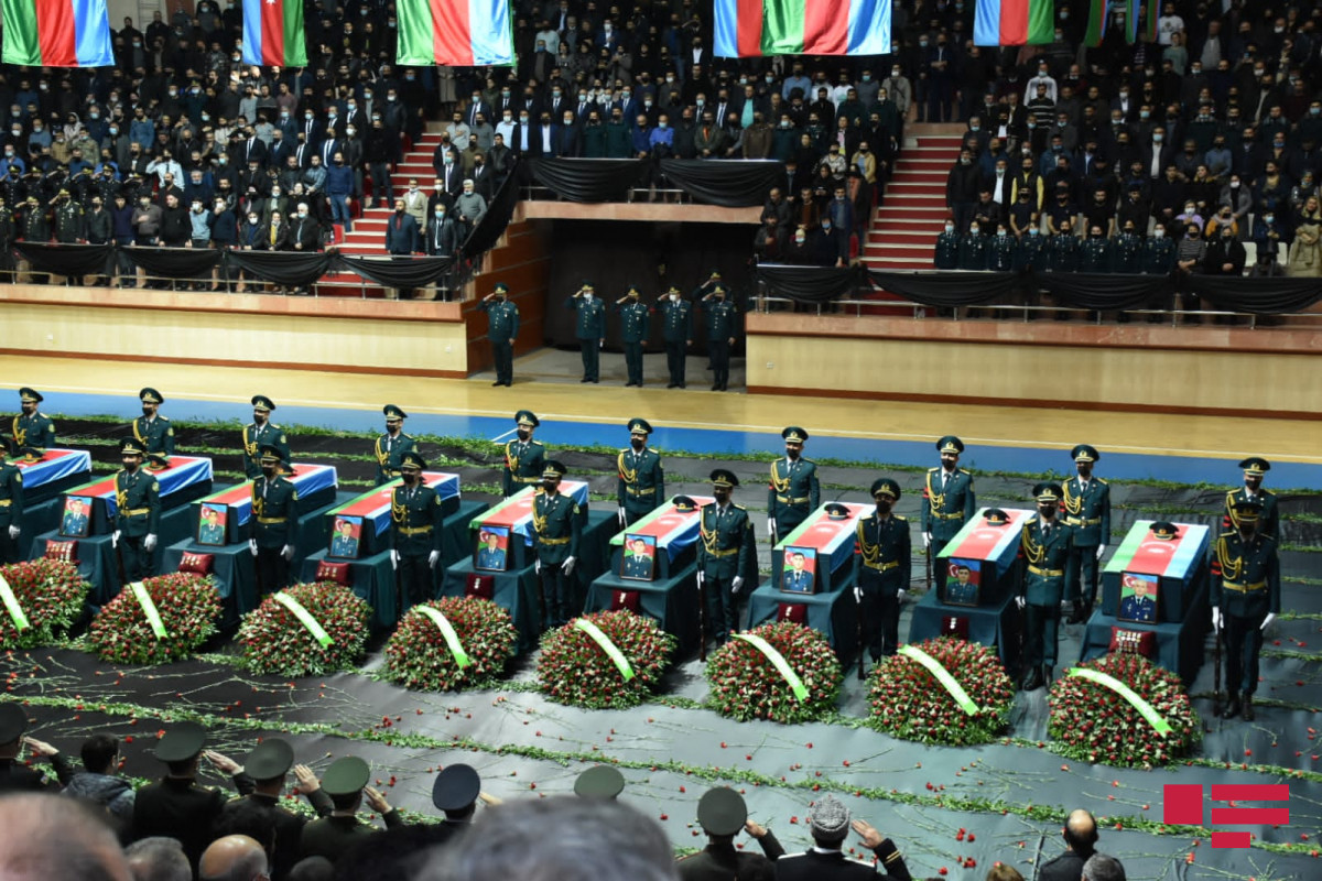 One of servicemen, died in the helicopter crash to be buried in Zira, another one in Amirjan, the other one in Beylagan