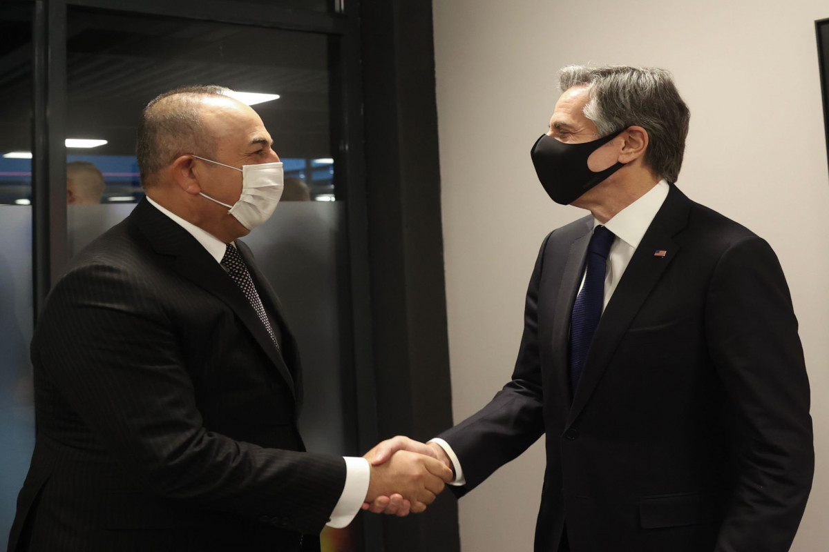 Turkish FM Movlud Cavusoglu, US Secretary of State Antony Blinken
