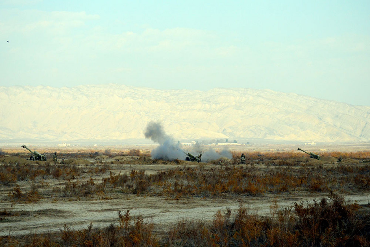 Artillery Units of Azerbaijan held live-fire exercises-VIDEO 