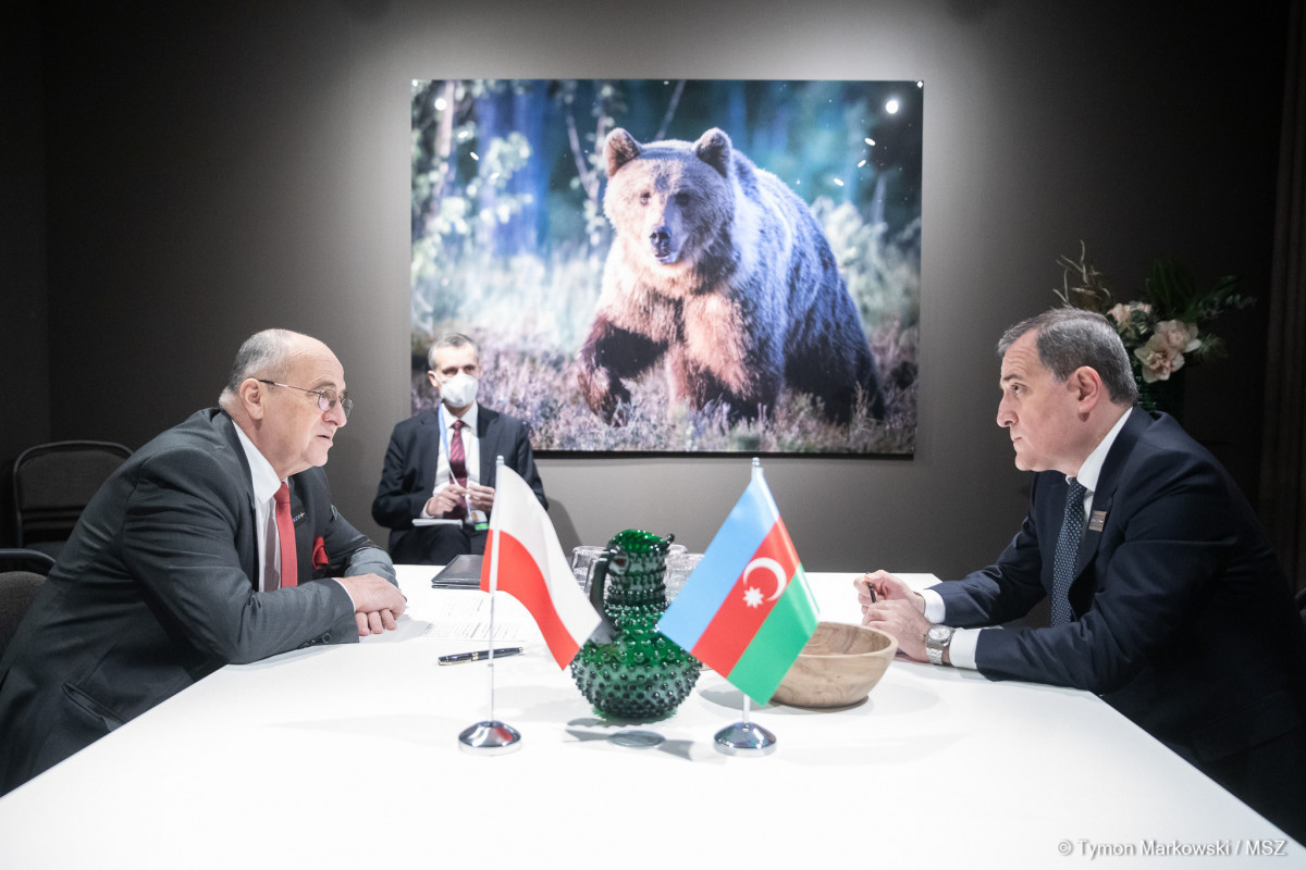 Zbigniew Rau, Polish FM, Jeyhun Bayramov, Azerbaijani FM