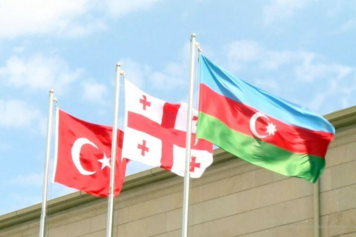 Flags of Turkey, Georgia, Azerbaijan