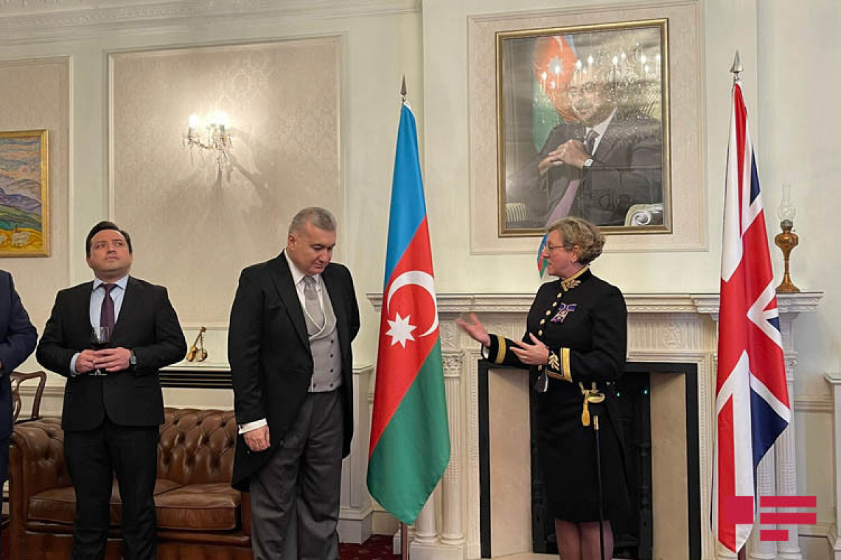 Elin Suleymanov, Ambassador of the Republic of Azerbaijan to the United Kingdom of Great Britain and Northern Ireland presents his credentials to Her Majesty Queen Elizabeth II of the United Kingdom