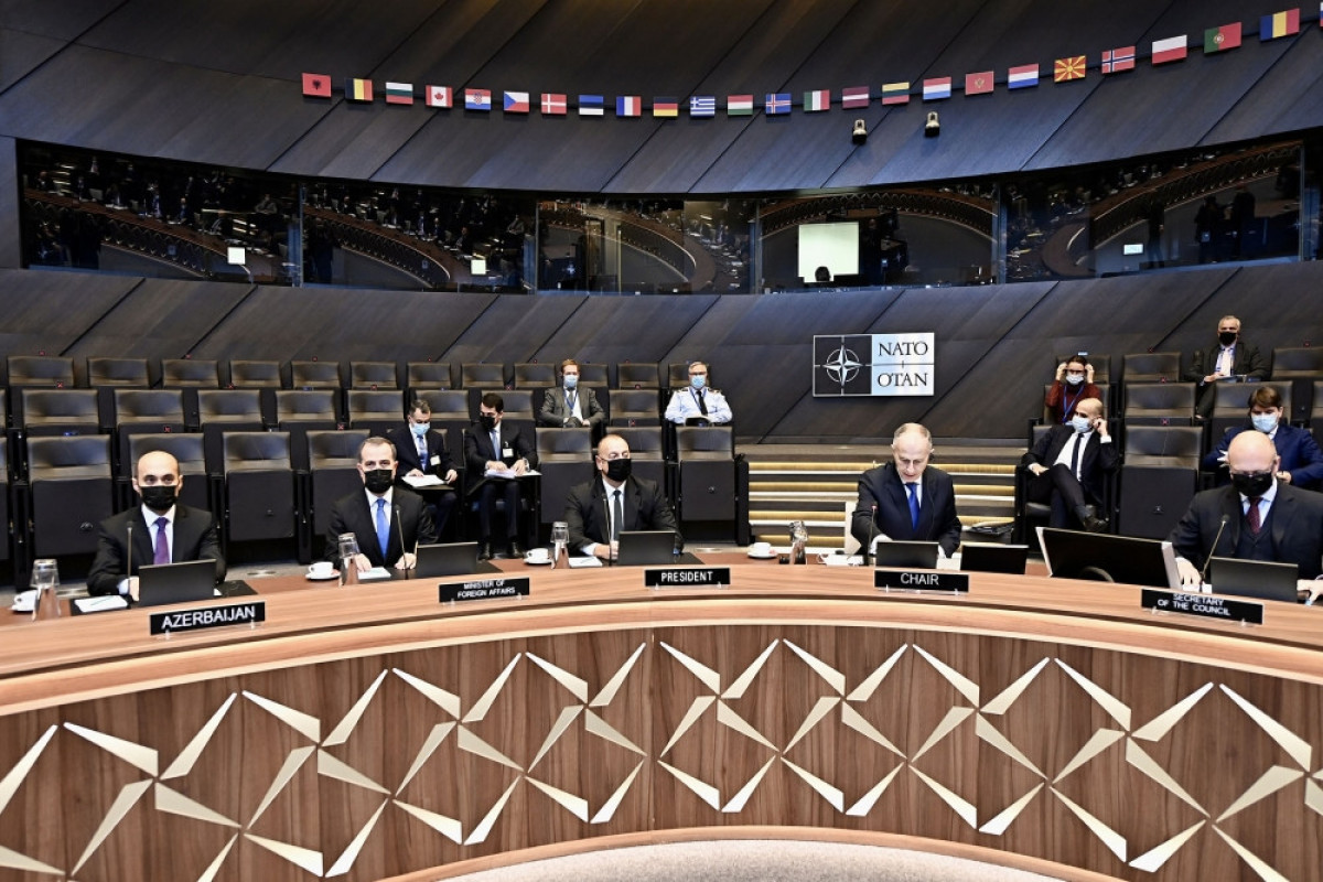 Azerbaijan's President attends the meeting of the North Atlantic Council in Brussels