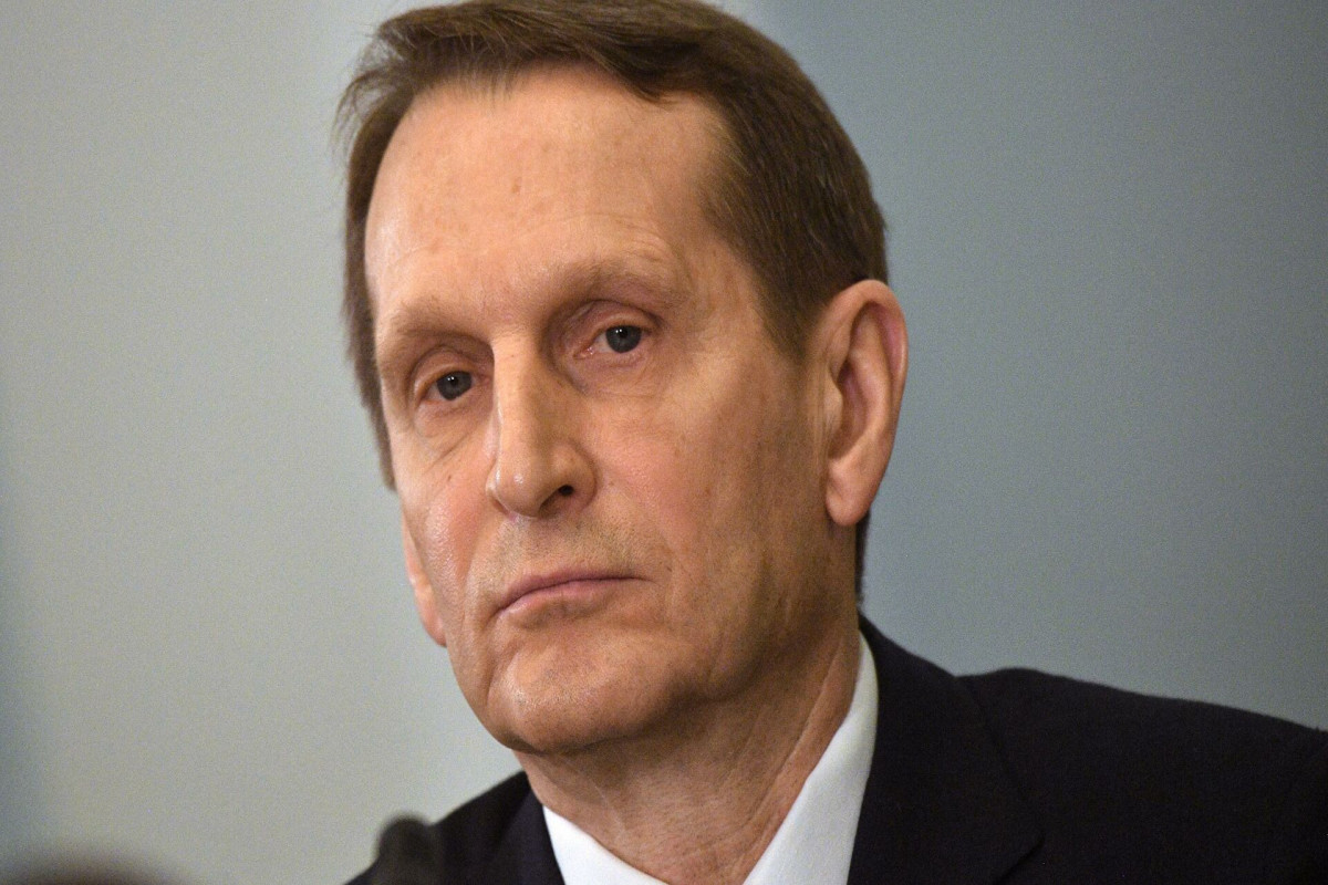 Sergei Naryshkin, director of the Russian Foreign Intelligence Service