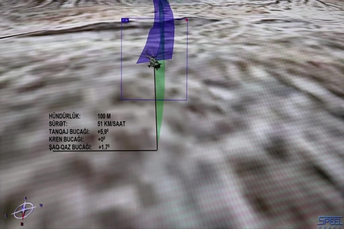 Flight parameters of SBS helicopter taken from the Black Box