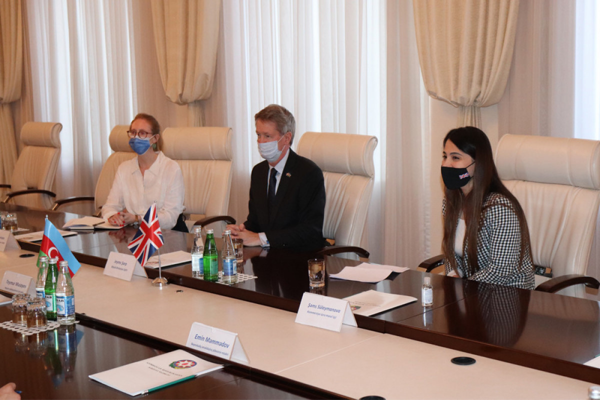 Meeting held with delegation led by UK Ambassador to Azerbaijan James Sharp
