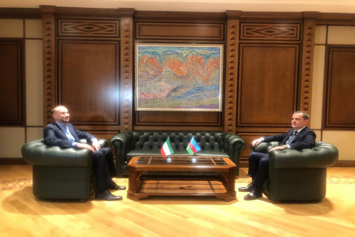 Foreign Minister of Iran Hussein Amir Abdullahian and Azerbaijan