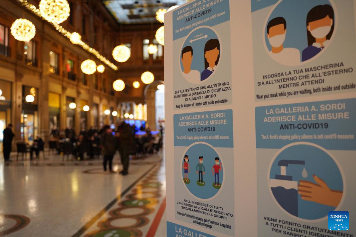 Italy tightens anti-virus rules for holiday season as Omicron cases mount