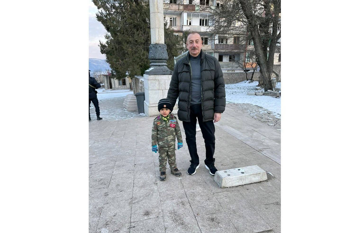 Ilham Aliyev, President of Azerbaijan and little Asif