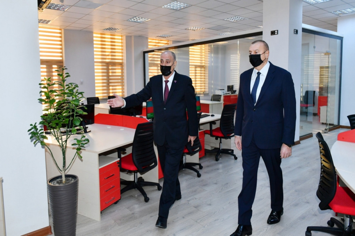 President Ilham Aliyev viewed new building of AZERTAC