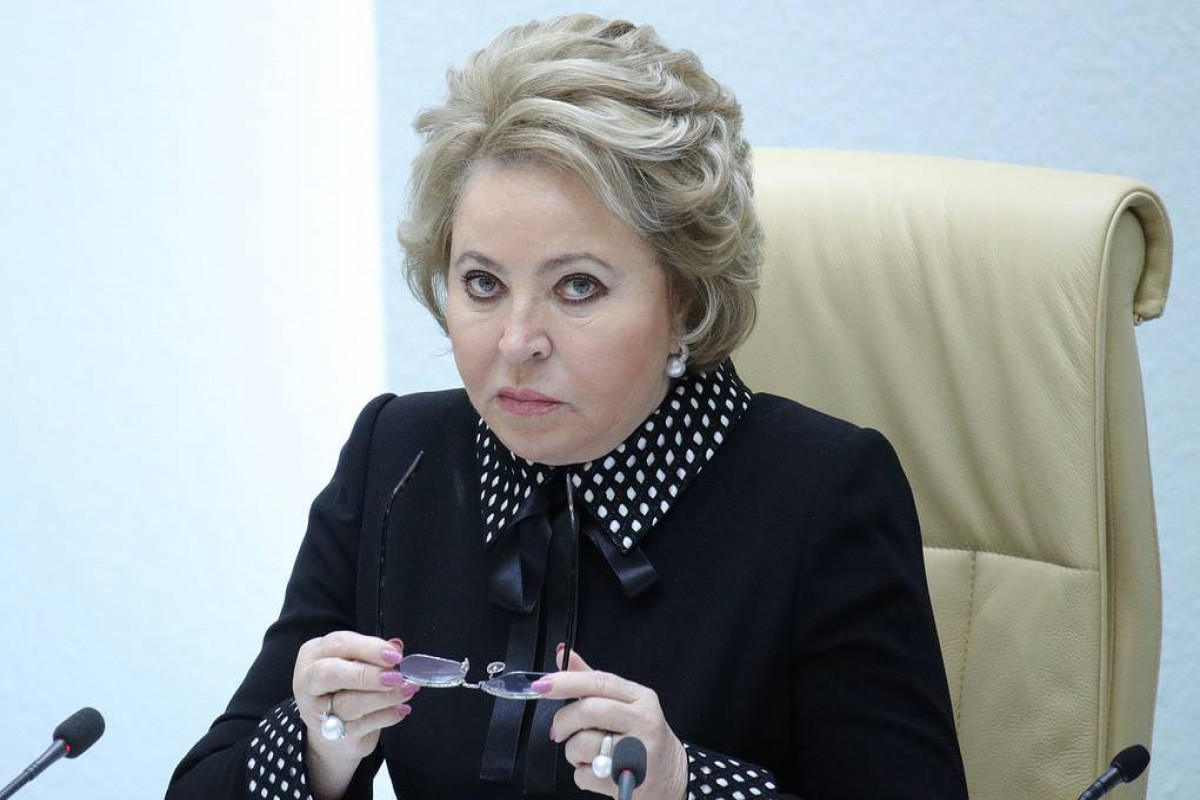 Valentina Matviyenko, speaker of the Federation Council