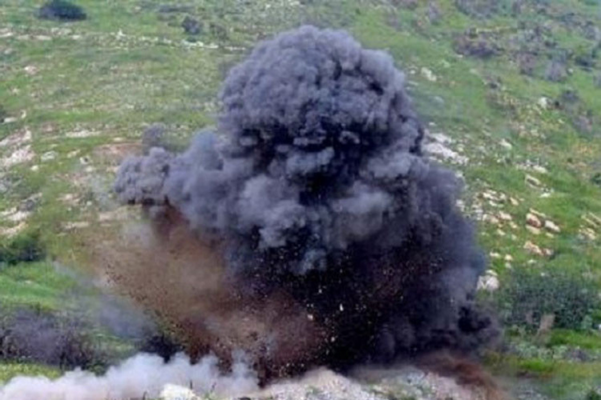 Excavator hit a mine in Aghdam district of Azerbaijan, driver not injured 