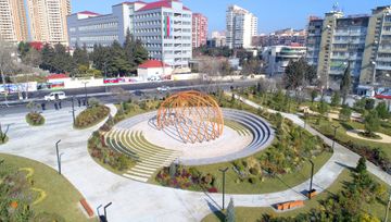 President Ilham Aliyev and Mehriban Aliyeva attend opening of newly laid forest park in Yasamal district