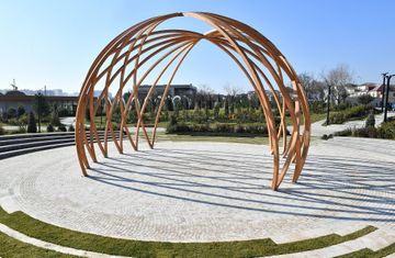 President Ilham Aliyev and Mehriban Aliyeva attend opening of newly laid forest park in Yasamal district