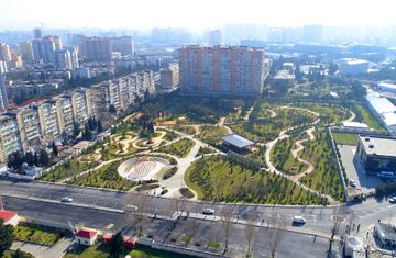 President Ilham Aliyev and Mehriban Aliyeva attend opening of newly laid forest park in Yasamal district