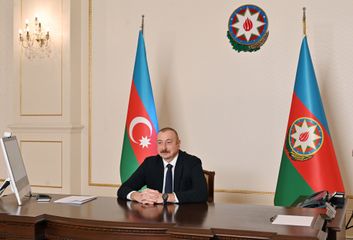 President Ilham Aliyev received in a video format delegation led by chairman of Italian Maire Tecnimont Group - UPDATED