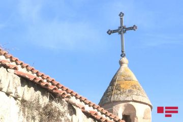 Representatives of Albanian-Udi Christian community of Azerbaijan visit Aghoghlan Monastery in Lachin  - VIDEO