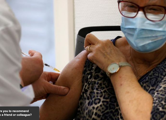 French COVID-19 cases, patient numbers ease as AstraZeneca inoculations start