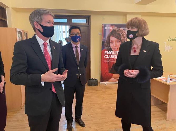 British Minister visits English language training center in Mushfigabad - PHOTO
