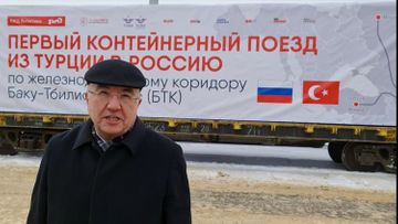First train from Turkey to Russia via BTK reached its destination - PHOTO