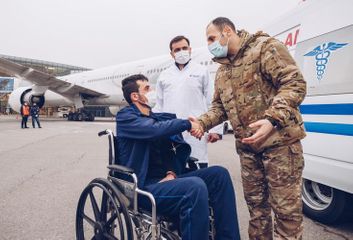 YASHAT Fund sends three injured veterans to Turkey for treatment