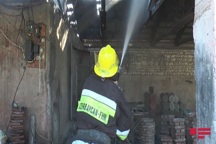 Fire hit two houses in Azerbaijan's Shusha city