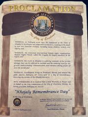 Aventura city mayor of Florida adopted statement regarding anniversary of Khojaly tragedy