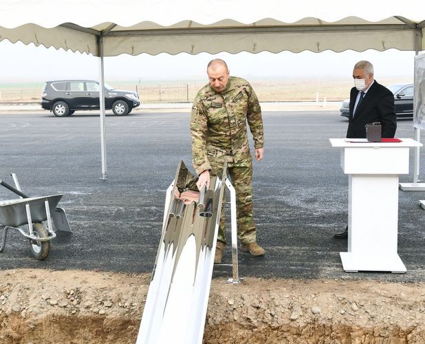 Azerbaijani President laid foundation of Horadiz-Agband railway