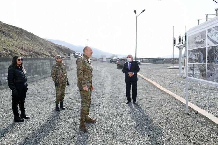 President Ilham Aliyev attends opening of Gulabird Hydroelectric Power Station