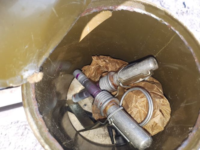 Ammunition left by Armenians in Agdam found