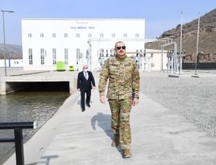 President Ilham Aliyev attends opening of Gulabird Hydroelectric Power Station