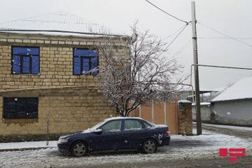 Snow fell in some regions of Azerbaijan - PHOTO