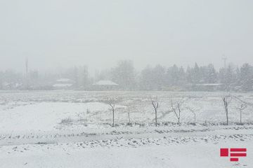 Snow fell in some regions of Azerbaijan - PHOTO