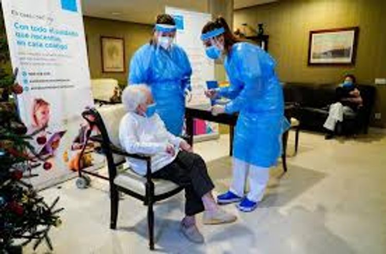 Spain close to vaccinating all nursing-home residents, on track for summer goals