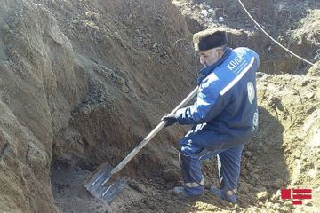Human remains found during excavation in Aghdam - PHOTO