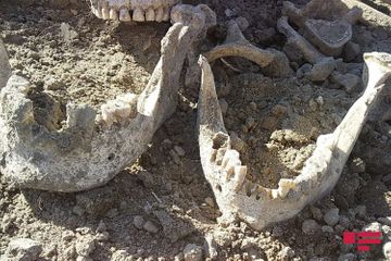 Human remains found during excavation in Aghdam - PHOTO