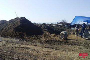 Human remains found during excavation in Aghdam - PHOTO