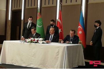 Fitfth Trilateral Meeting of the Foreign Ministers of Turkey, Azerbaijan and Turkmenistan held in Ankara - UPDATED - PHOTO