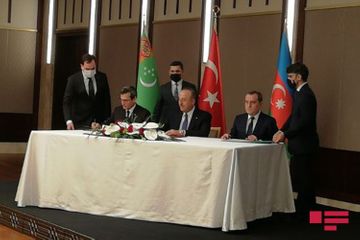 Fitfth Trilateral Meeting of the Foreign Ministers of Turkey, Azerbaijan and Turkmenistan held in Ankara - UPDATED - PHOTO