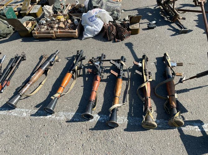 Ammunition left by Armenians revealed in Jabrayil