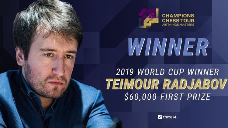 Teymur Rajabov became the champion of Airthings Masters defeating Levon Aronian 