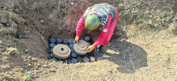 ANAMA found 216 pieces unexploded ordnance in territories along frontline - PHOTO