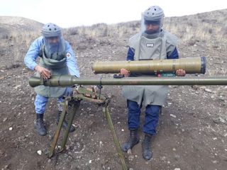 ANAMA found 216 pieces unexploded ordnance in territories along frontline - PHOTO