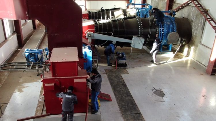 Hydroelectric Power Station in Lachin being reconstructed - VIDEO