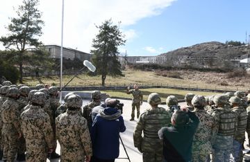 President Ilham Aliyev laid foundation stone for Fuzuli-Shusha highway and Fuzuli airport in Fuzuli district, visited the city of Shusha - PHOTO