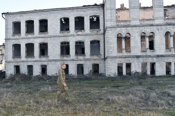 President Ilham Aliyev laid foundation stone for Fuzuli-Shusha highway and Fuzuli airport in Fuzuli district, visited the city of Shusha - PHOTO