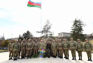 President Ilham Aliyev laid foundation stone for Fuzuli-Shusha highway and Fuzuli airport in Fuzuli district, visited the city of Shusha - PHOTO