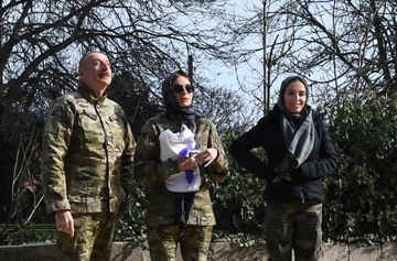 President Ilham Aliyev laid foundation stone for Fuzuli-Shusha highway and Fuzuli airport in Fuzuli district, visited the city of Shusha - PHOTO