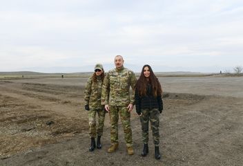 President Ilham Aliyev laid foundation stone for Fuzuli-Shusha highway and Fuzuli airport in Fuzuli district, visited the city of Shusha - PHOTO